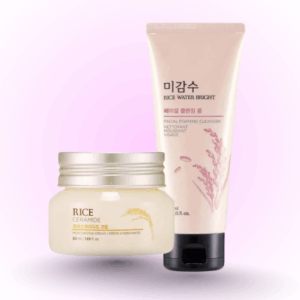 The Face Shop Rice Cream and Cleansar Combo